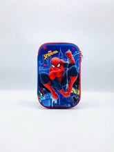 3D Spider-Man Blue Pencil Case – Boys' Hard Shell Stationery Box